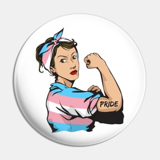 Trangender mom pride funny strong woman Pin