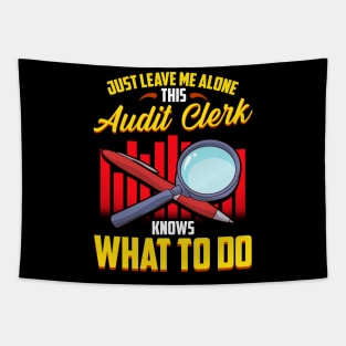 Funny Audit Clerk | Funny Auditor Gifts | Audit Accounting Tapestry