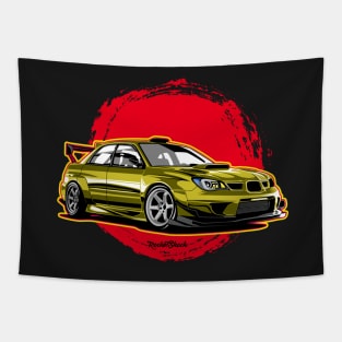 Impreza WRX sti legend illustration Tapestry