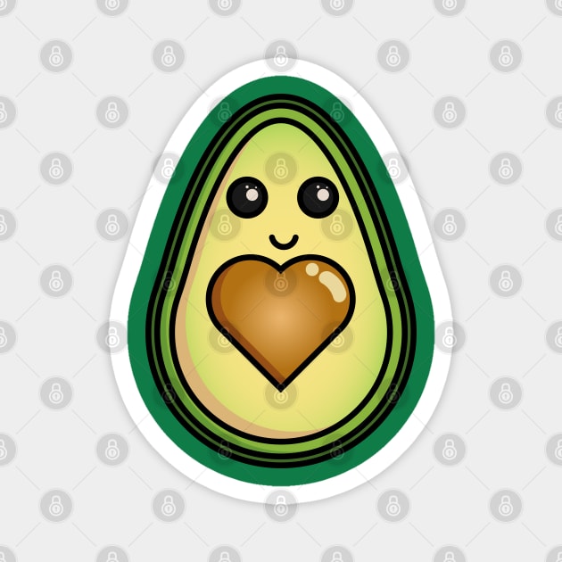 Avocado Love Magnet by RhinoTheWrecker