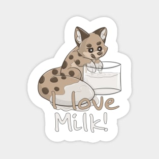 I love Milk! - Cookie Fox Magnet