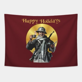 Military Holidays Christmas Thanksgiving New Year T-Shirt Tapestry