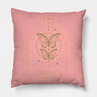 Mystical Butterfly evolution rebirth Pillow