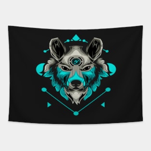 SILVER WOLF DIGITAL STYLE Tapestry