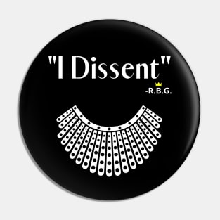 Ruth Bader Ginsberg Dissent Collar Notorious RBG Pin