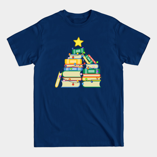 Discover Bookish Christmas Tree II - Christmas Tree Book - T-Shirt