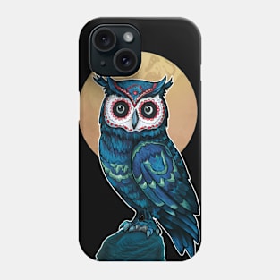 Day of the dead owl - dia de los muertos Phone Case