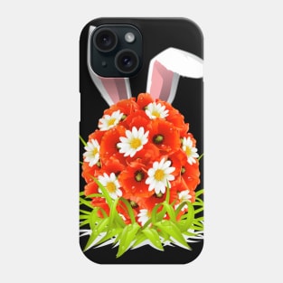 Floral Easter Egg Bunny Ears Costume Rabbit Gift Women Girls Phone Case