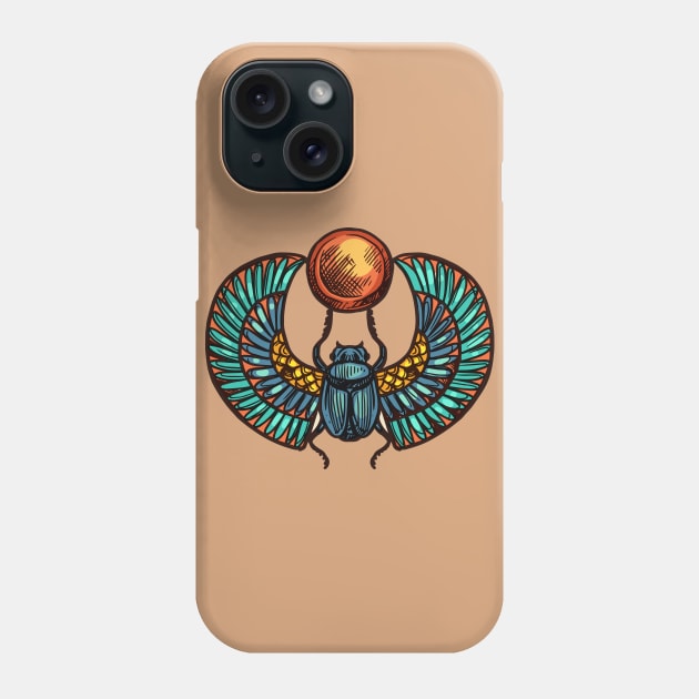 Scarab Phone Case by NewWorldIsHere