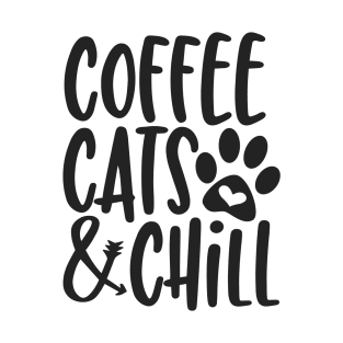 Coffee Cats and Chill T-Shirt