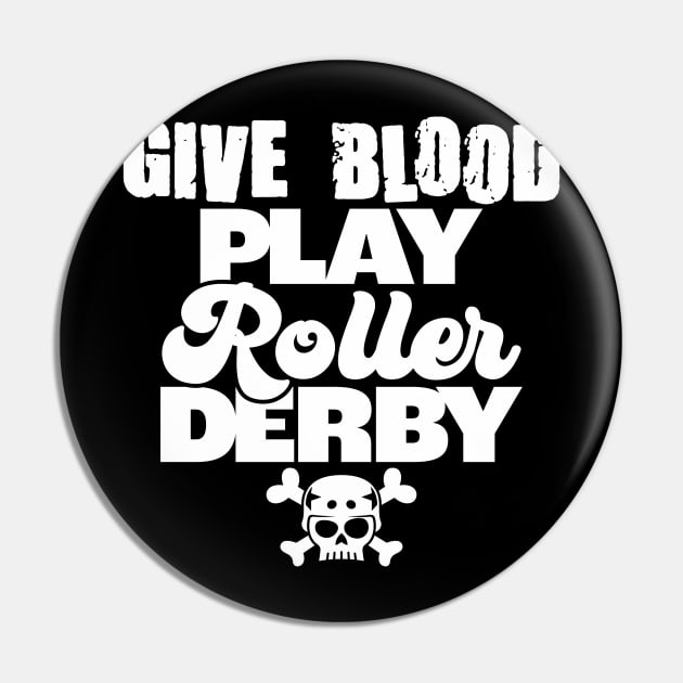 Give Blood Play Derby Pin by Raygun Vectors