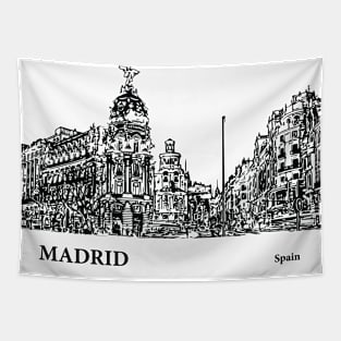 Madrid - Spain Tapestry