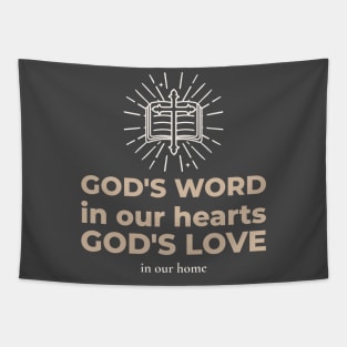 God's Word in Our Hearts, God's Love in Our Home Tapestry