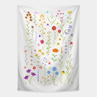 colorful spring  wildflower pattern 2022 Tapestry