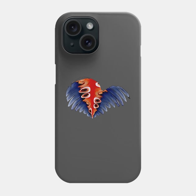 Wings of change blue Phone Case by FlossOrFi