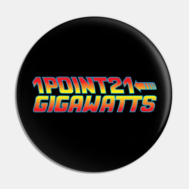 1 point 21 Gigawatts Pin by monkeysoup