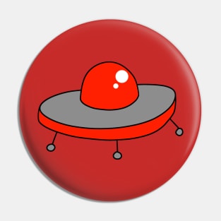 Red UFO Pin