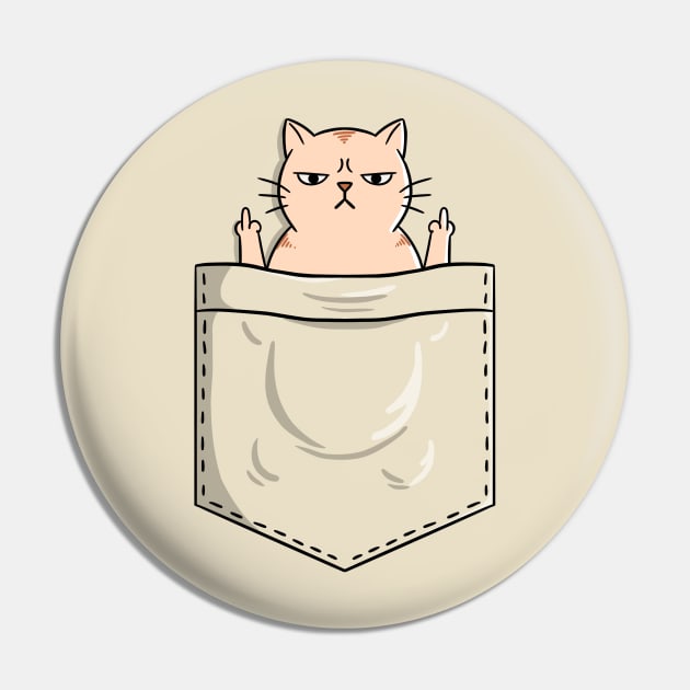 Cat pocket fingers Pin by coffeeman