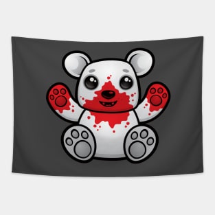 Polar Bear Cub First Kill Tapestry