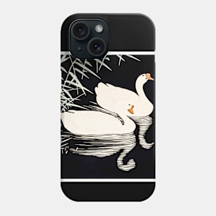 White Chinese Geese Swimming Phone Case