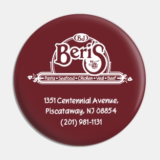 BJ Beri's Ristorante, Centennial Avenue, Piscataway, NJ Pin