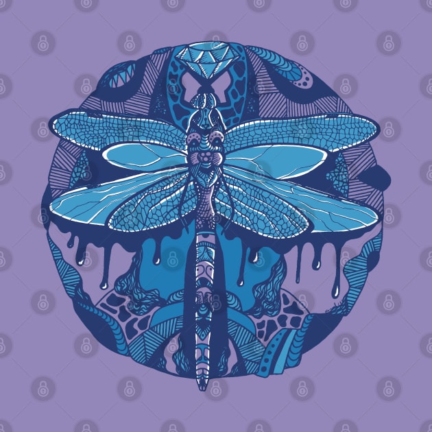 Mountain Blue Circle of the Dragonfly by kenallouis