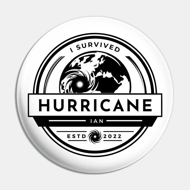 Hurricane Ian Survivor Pin by Enriched by Art