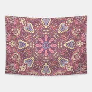 Colorful Oriental Rug Mandala Boho Pattern Tapestry