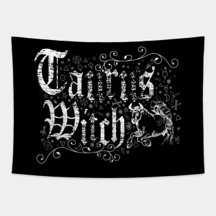 Taurus Zodiac sign Witch craft vintage distressed Horoscope Tapestry