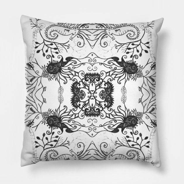 Life's Patterns Pillow by wanungara