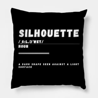 Word Silhouette Pillow