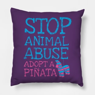 Stop Animal Abuse Pillow