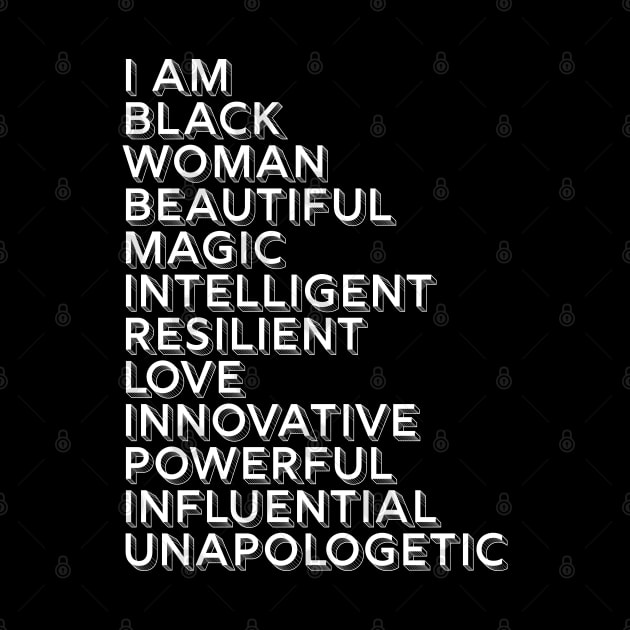 I Am A Powerful Woman, African American, Black History by UrbanLifeApparel