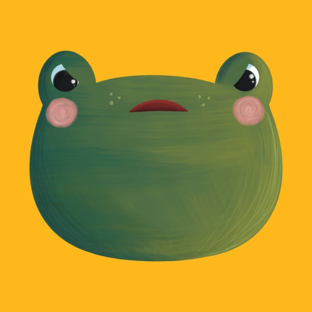 Angry Frog by Emma Wiklund Art