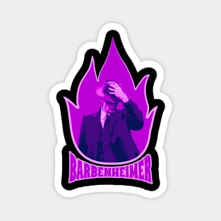 barbenheimer - pink fire Magnet