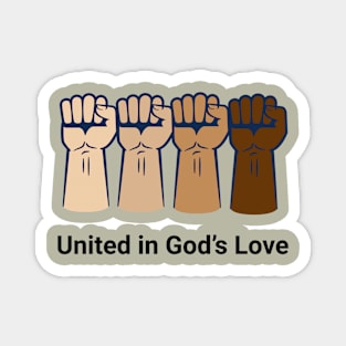 United In God's Love Magnet