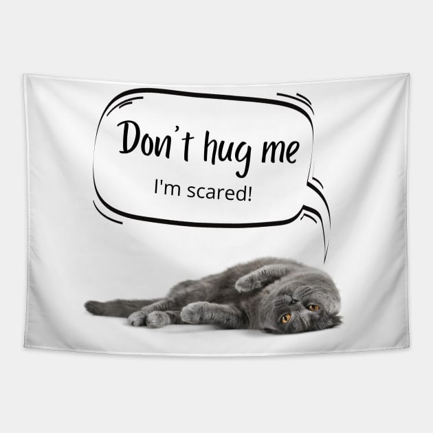 Don't hug me I'm scared Tapestry by Sruthi