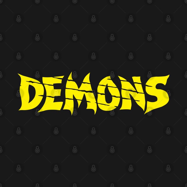 Demons Retro Cult Classic Horror Film Fan Art by darklordpug