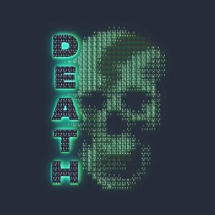 death skull binary street wear style. T-Shirt