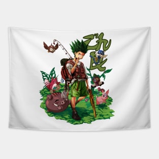 Gon HunterXHunter Anime Tee Tapestry