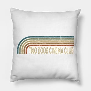 Two Door Cinema Club Retro Stripes Pillow