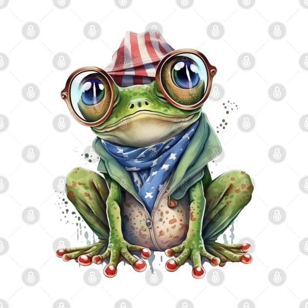 4th of July Frog #4 by Chromatic Fusion Studio