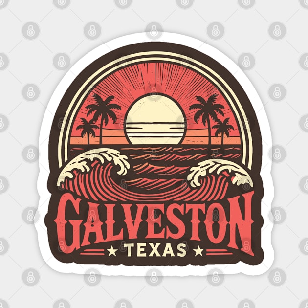 Galveston Texas Magnet by JessArty