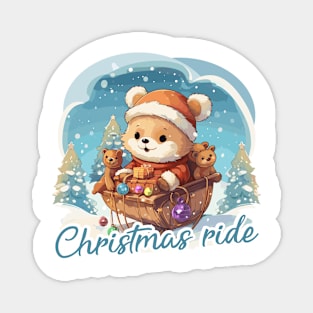 Christmas ride Magnet