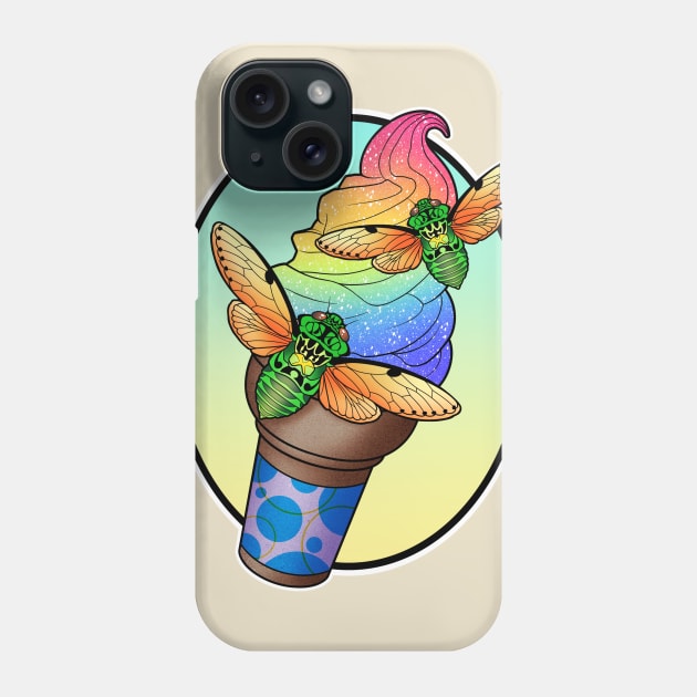 Cicada I-Scream Phone Case by Miss_Bethany_Tattoos