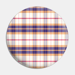 Sunset and Sunrise Aesthetic Ossian 1 Hand Drawn Textured Plaid Pattern Pin