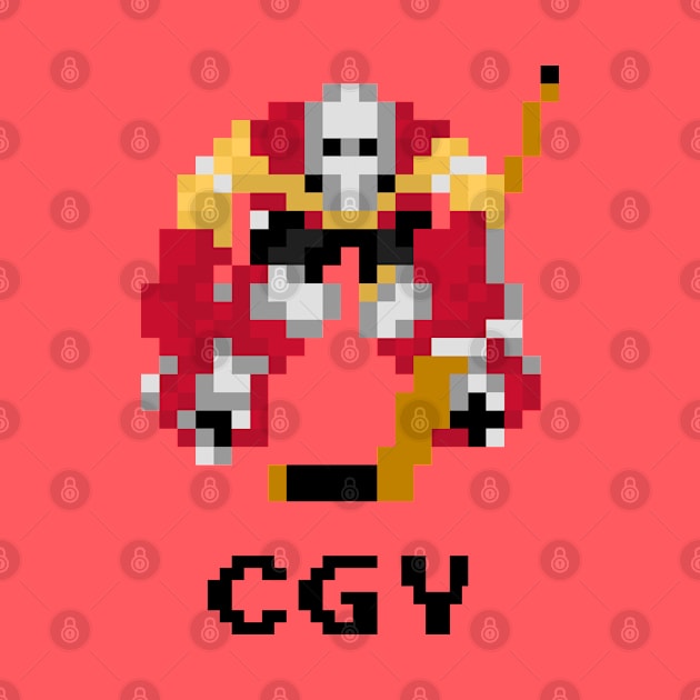 16-Bit Hockey Goalie - Calgary by The Pixel League