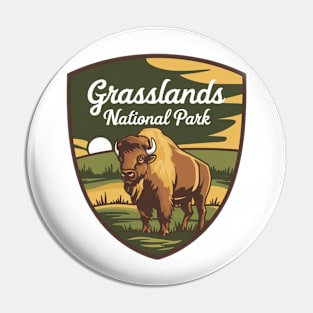 Grasslands National Park Bison Pin