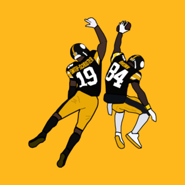 Disover JuJu Smith Schuster and Antonio Brown Touchdown Celebration - Pittsburgh Steelers - Nfl - T-Shirt