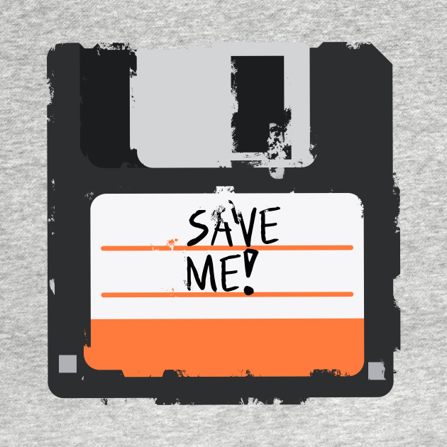 Discover Retro Save me Floppy Disk - Distressed Grunge - Retro - T-Shirt